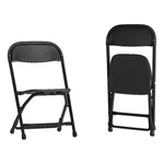 Flash Furniture Plastic And Metal Kid Folding Chair Black (set Of 2) New. Price: $85.22.