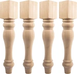 29" Wooden Farmhouse Table Legs Of 4 Chunky Solid Rubber Replacement New. Price: $135.99.