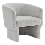 Modway Muse Boucle Fabric Upholstered Barrel Accent Chair Newsprint. Price: $335.69.