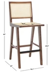Safavieh Hattie French Cane Barstool, Reduced Price 2172753714 SFV4140D Open. Price: $241.00.