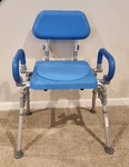 Platinum Health Shower Chair Swivel Seat With Pivot Arms Adjustable Height Used. Price: $90.00.