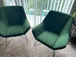 Keilhauer Mid Century Modern Style Pair Of 'cahoots' Lounge Chairs Used. Price: $750.00.