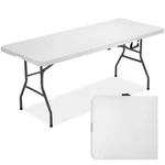 Fdw 6 Foot Outdoor Dining Table, Foldable Portable Rectangular Ft, White New. Price: $76.77.