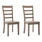 Boraam Boulder Dining Chair Barnwood Wire-brush Brown Finish (set Of 2) New. Price: $169.20.