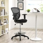 Modway Adjustable Swivel Ergonomic Desk Mesh Drafting Chair W/ Footrest Black New. Price: $163.75.
