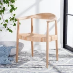 Safavieh Sijo Rattan Peel Accent Chair Natural New. Price: $272.57.