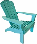 Leigh Country Adirondack 37.2"X 31.7"X 28.1" Turquoise Wood W/armchair New. Price: $99.99.