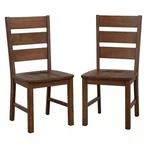Buylateral Set Of 2 Mandeville Solid Wood Dining Chair Brown Farmhouse Style New. Price: $149.99.