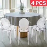 Foh Set Of 4 Extra Wide Resin Ghost Chair Acrylic Event For Wedding Dining New. Price: $274.55.