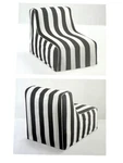 New Box Southern Living Cabana Stripe Slipcovered Inflatable Chair 35X23X27". Price: $45.00.