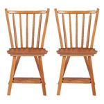 Linon Reedhaven Set Of 2 Windsor Back Side Chairs Medium Oak Brown Beechwood New. Price: $131.89.