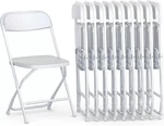 4 10 Pack Folding Plastic Chairs For Weddings, Parties & Home Events New. Price: $132.12.
