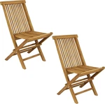 Hyannis Teak Wood Folding Patio Chairs - Set Of 2 Light Stain Finish New. Price: $474.99.