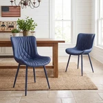 Navy Blue Dining Chairs Set Of 2, Mid Century Modern Comfy Kitchen Chair, Uph... New. Price: $411.39.