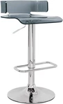 Acme Rania Swivel Adjustable Bar Stool In Gray New. Price: $117.59.