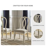 Ashley Furniture Realyn Dining Side Chair Chipped White (set Of 2) New. Price: $281.98.