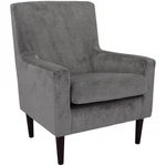 Fox Hill Trading Emma 18"H Traditional Fabric Lounge Chair Platinum Gray New. Price: $246.99.