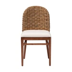 Bali & Pari Denver Acacia Wood Seagrass Dining Chair Brown New. Price: $202.38.