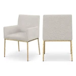 Meridian Furniture Reeves Cream Chenille Fabric Dining Chair (set Of 2) New. Price: $500.29.