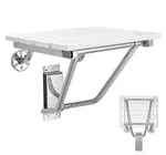 Wall Mounted Folding Shower Seat Plastic Wood Bench 350 Lb Bathroom Chair New. Price: $96.00.