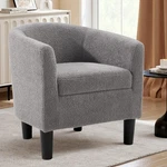Canmov Modern Accent Chair, Upholstered Comfy Home Corner Barrel 4 Colors New. Price: $98.99.