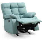 Maklaine Contemporary Fabric Rocker Recliner Teal Turquoise New. Price: $332.00.
