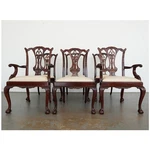 Vintage Maitland Smith Chippendale Dining Chairs (set Of 6) - Orig. Price $3,800 Used. Price: $1950.00.