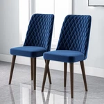 Best Selling Katie Mid-century Modern Velvet Dining Chair Blue, Solid Wood, New. Price: $292.43.