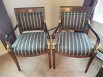 Ethan Allen Fish Dolphin Neoclassical Period Koi Louis Xv Chair Used. Price: $389.00.