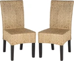 Set Of 2 Natural Wicker Dining Chairs - Stylish 18" Home Collection New. Price: $300.99.