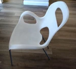 Umbra Oh! Chair By Karim Rashid - White With Silver Legs Phoenix Az Pick Up Used. Price: $25.00.