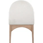 Meridian Furniture Waldorf Cream Chenille Fabric Dining Arm Chair New. Price: $295.43.