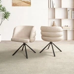 Dining Chair With Metal Base And Soft Cushion, 270 Degree Rotation Backrest New. Price: $134.00.