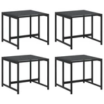 Patio Stools Outdoor Seating Furniture 4 Pcs Black Steel And Textilene Vidaxl New. Price: $101.99.