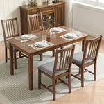 Set Of 4 Dining With Rubberwood Legs, Upholstered Kitchen Chairs, Gray New. Price: $105.99.