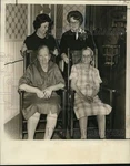 1966 Press Photo Members Of Police Affiliated Ladies Present Rocking Chairs Unspecified. Price: $24.99.
