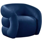 Pemberly Row Contemporary Velvet Accent Chair With Curved Back In Soft Navy New. Price: $560.96.