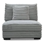Pemberly Row Armless Accent Chair In Gray Polyester Corduroy Soft Cushioned New. Price: $700.99.