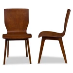 Baxton Studio Elsa Dining Side Chair Dark Walnut (set Of 2) New. Price: $243.99.
