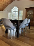 Fdw FDC-FB164 Upholstered Dining Chair Gray Used. Price: $75.00.