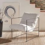Safavieh Portland Pillow Top Accent Chair Ivory / Black New. Price: $347.91.