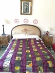 Vintage Cool Atomic Eames Mid Century Square Ladder Patchwork Hand Tied Quilt Pre-owned. Price: $179.99.
