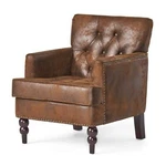 Christopher Knight Home Malone Tufted Club Chair Brown 28D X 29.5W 33.5H Inch New. Price: $382.14.
