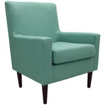 Fox Hill Trading Emma 18"H Traditional Fabric Lounge Chair Blue New. Price: $246.99.