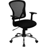Flash Furniture Black Mesh Chair, H-8369F-BLK-GG New. Price: $239.99.