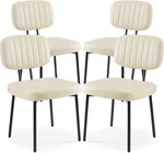 Sweetcrispy Dining Chairs Set Of 4, Upholstered Mid Century Modern Kitchen New. Price: $138.63.