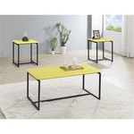 Lilola Home Gt 3 Pc Engineered Wood Coffee Table And End Set Yellow New. Price: $88.62.
