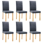Dining Chairs Side With Wood Legs For Kitchen Faux Suede Leather Vidaxl New. Price: $239.99.