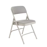 Grey Fabric Padded Seat Stackable Folding Chair (set Of 4) New. Price: $199.09.