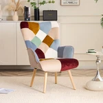 Fashion Patchwork Accent Chair Colorful Bohemian Reading Adjustable 330LB New. Price: $127.99.